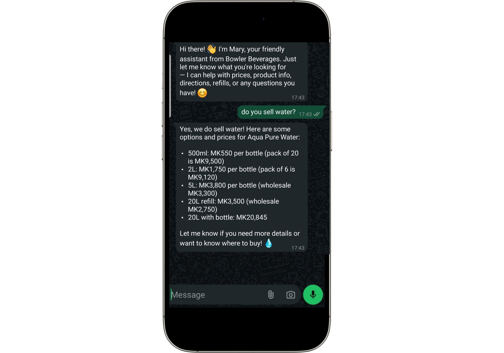 WhatsApp chatbot for sales and customer service automation in Malawi – NeuroFlow AI